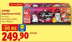 Lidl LYOPRO Kapsičky pro kočky nabídka