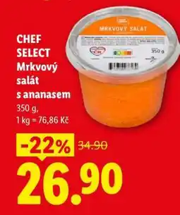 Lidl CHEF SELECT Mrkvový salát s ananasem nabídka