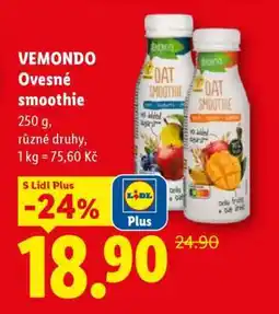 Lidl VEMONDO Ovesné Smoothie nabídka