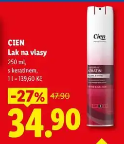 Lidl Cien LAK NA VLASY nabídka
