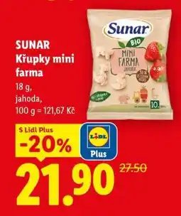 Lidl SUNAR Křupky mini farma nabídka