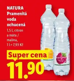 Lidl NATURA PRAMENITÁ VODA OCHUCENÁ nabídka