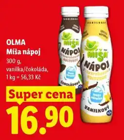 Lidl Olma Míša nápoj nabídka
