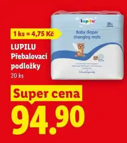 Lidl LUPILU PŘEBALOVACÍ PODLOŽKY nabídka
