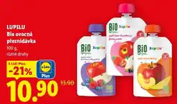 Lidl LUPILU BIO OVOCNÁ PŘESNÍDÁVKA nabídka
