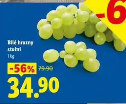 Lidl BÍLÉ HROZNY STOLNÍ nabídka