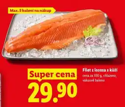 Lidl Filet z lososa s kůží nabídka