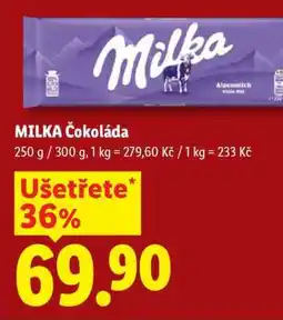 Lidl Milka Čokoláda nabídka