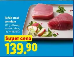 Lidl Tuňák steak Premium nabídka