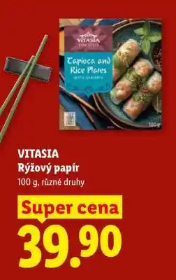 Lidl Vitasia Rýžový papír nabídka