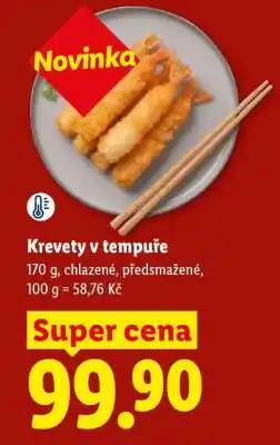 Lidl Krevety v tempuře nabídka