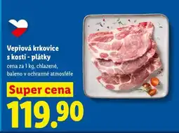 Lidl Vepřová krkovice s kostí – plátky • nabídka