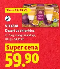 Lidl VITASIA Dezert ve skleničce nabídka