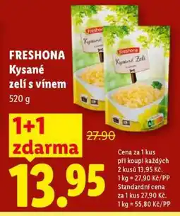 Lidl FRESHONA Kysané zelí s vínem nabídka