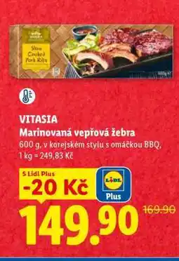 Lidl VITASIA Marinovaná vepřová žebra nabídka