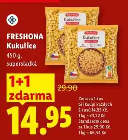 Lidl FRESHONA Kukuřice nabídka