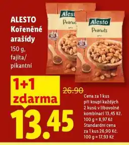 Lidl Alesto KOŘENĚNÉ ARAŠÍDY nabídka