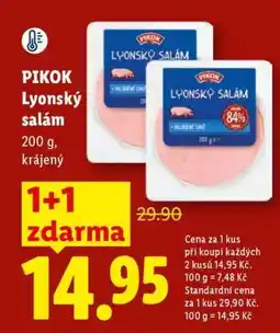 Lidl Pikok LYONSKÝ SALÁM nabídka