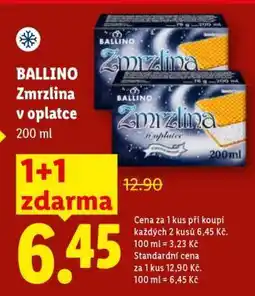 Lidl Ballino Zmrzlina v oplatce nabídka