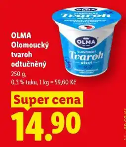 Lidl OLMA Olomoucký tvaroh odtučněný nabídka