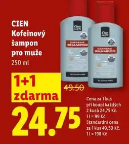 Lidl CIEN Kofeinový šampon pro muže nabídka