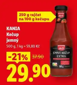 Lidl KANIA Kečup jemný nabídka