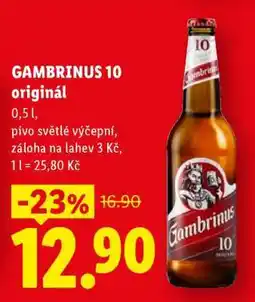 Lidl Gambrinus 10 Originál nabídka