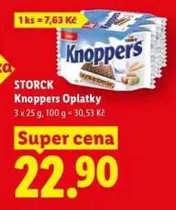 Lidl STORCK Knoppers Oplatky nabídka