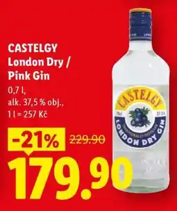 Lidl CASTELGY London Dry / Pink Gin nabídka
