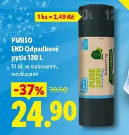 Lidl PURIO EKO Odpadkové pytle 120 L nabídka