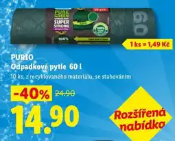 Lidl Purio Odpadkové pytle 60 L nabídka