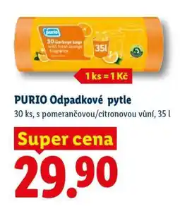 Lidl Purio Odpadkové pytle nabídka