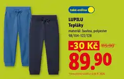 Lidl LUPILU TEPLÁKY nabídka
