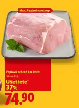 Lidl Vepřová pečeně bez kosti nabídka