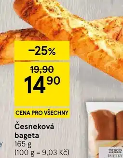 Tesco Česneková bageta nabídka