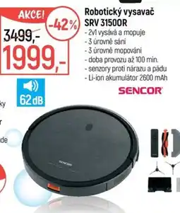 Globus Sencor robotický vysavač srv 31500r nabídka
