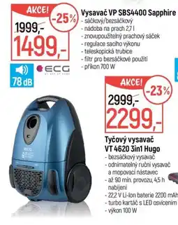 Globus Ecg vysavač vp sbs4400 sapphire nabídka