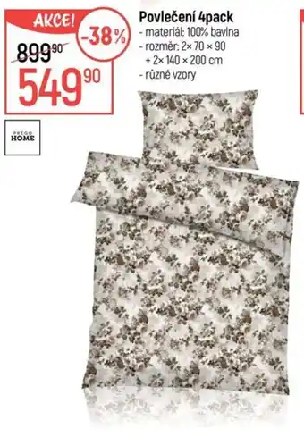 Prego Home povlečení 4pack