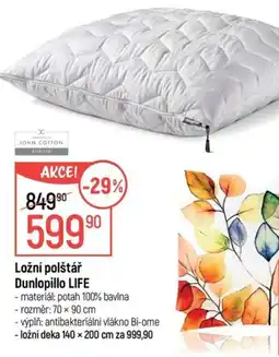 Globus Ložní polštář dunlopillo life nabídka
