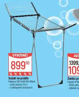Globus Pegasus sušák na prádlo 150 Solid Slim Black nabídka