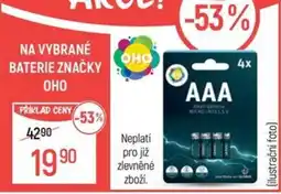 Globus OHO baterie AAA nabídka