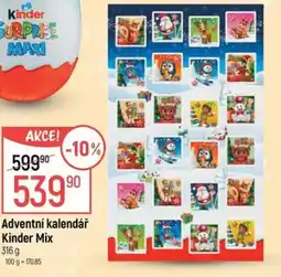 Globus Kinder Adventní kalendář Mix nabídka