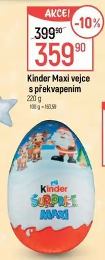 Globus Kinder Maxi vejce s překvapením nabídka