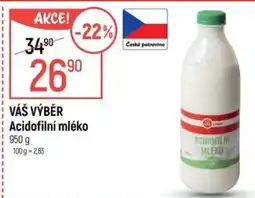 Globus Váš výběr acidofilní mléko nabídka