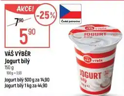 Globus Váš výběr jogurt bílý nabídka