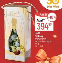 Globus Lindt Pralinky plněné likérem Marc de Champagne nabídka