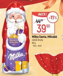 Globus Milka Santa, Mikuláš nabídka