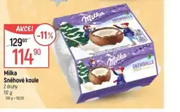 Globus Milka sněhové koule nabídka