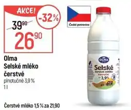 Globus Olma Selské mléko čerstvé nabídka