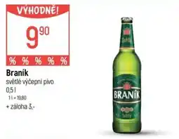 Globus Braník světlé výčepní pivo nabídka